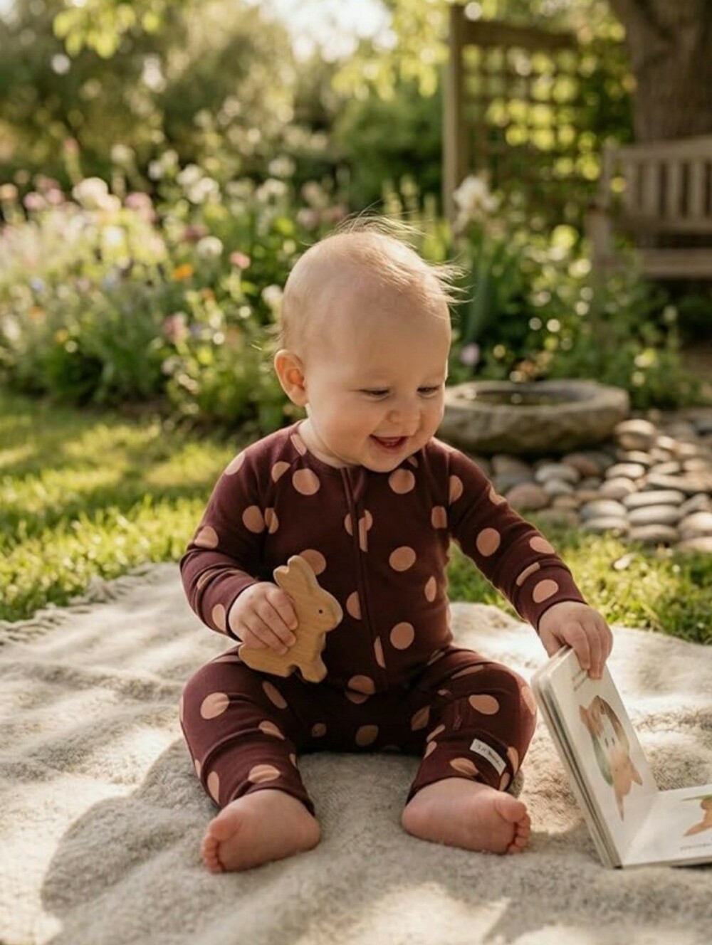 Lil’ Roars NWT  Bamboo Baby Romper, 2-Way Zipper Sleep & Play - 3/6M